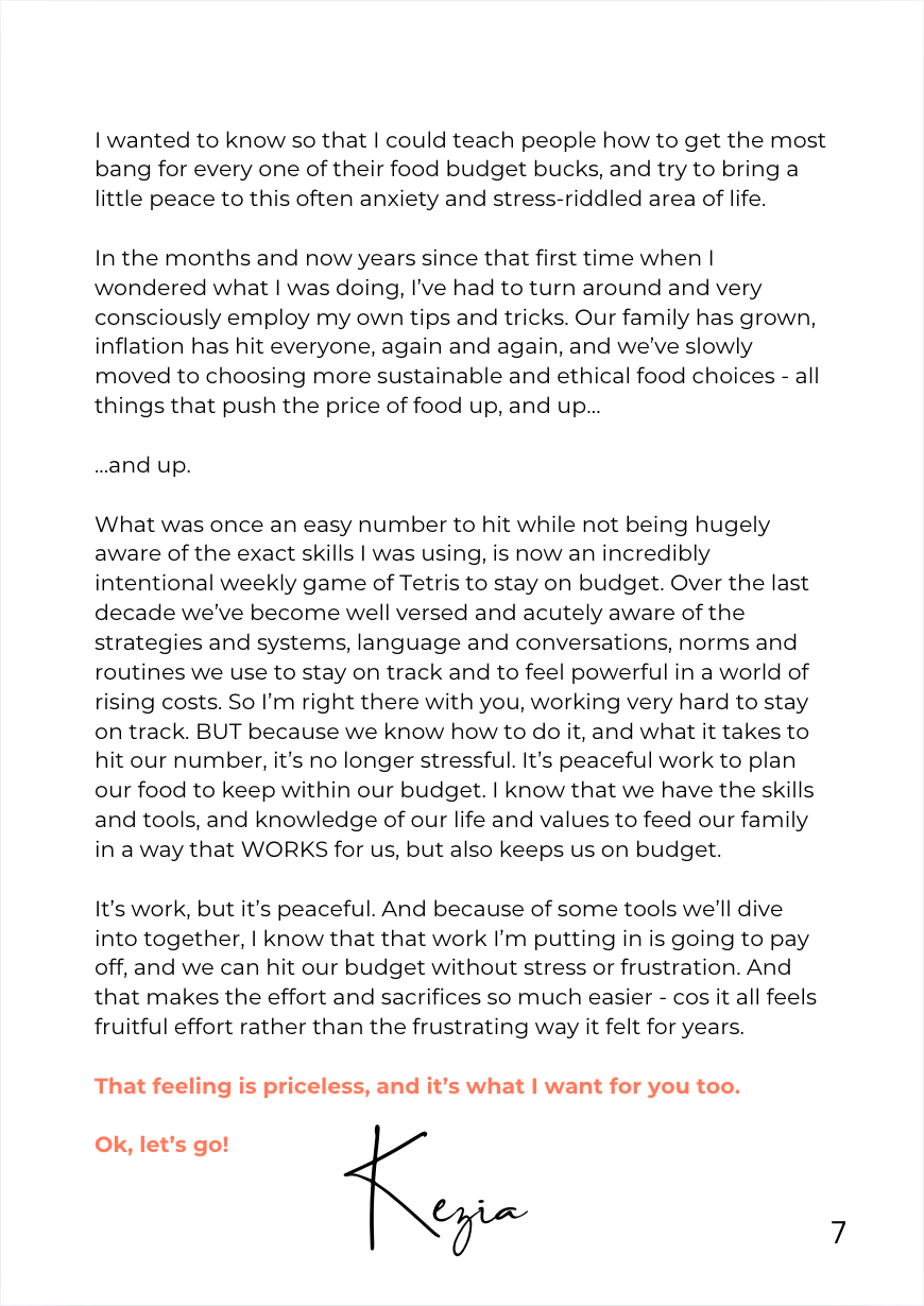 Ebook pre order: Find Your Perfect Food Budget & Stick to it in Real Life!